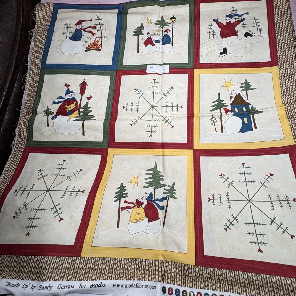 Bundle Up by Sandy Gervais for Moda.  2 Complete panels - 100% cotton